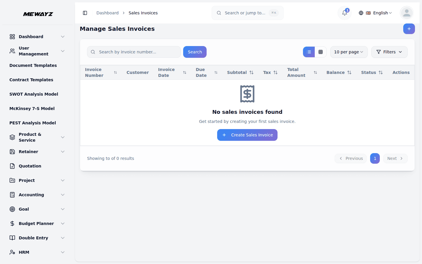 Mewayz invoicing and accounting alongside CRM, projects, and HR