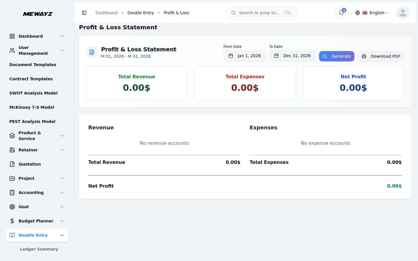 Mewayz Financial Reports — Profit & Loss