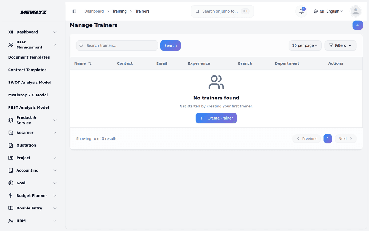 Mewayz LMS & Education — Trainer management