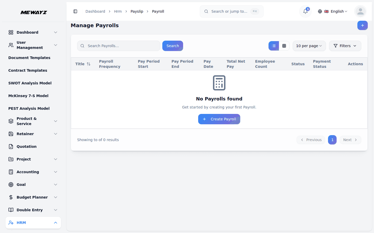 Mewayz Payroll — Payroll runs