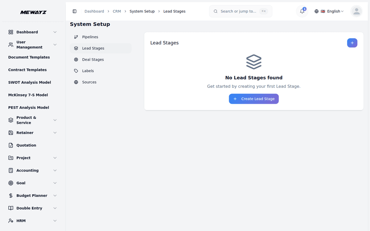 Mewayz Lead Management — Lead stages