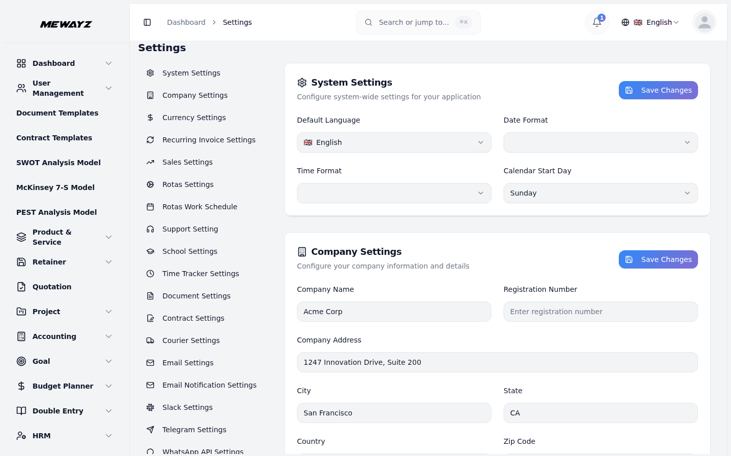 Mewayz Two-Factor Auth — Security settings