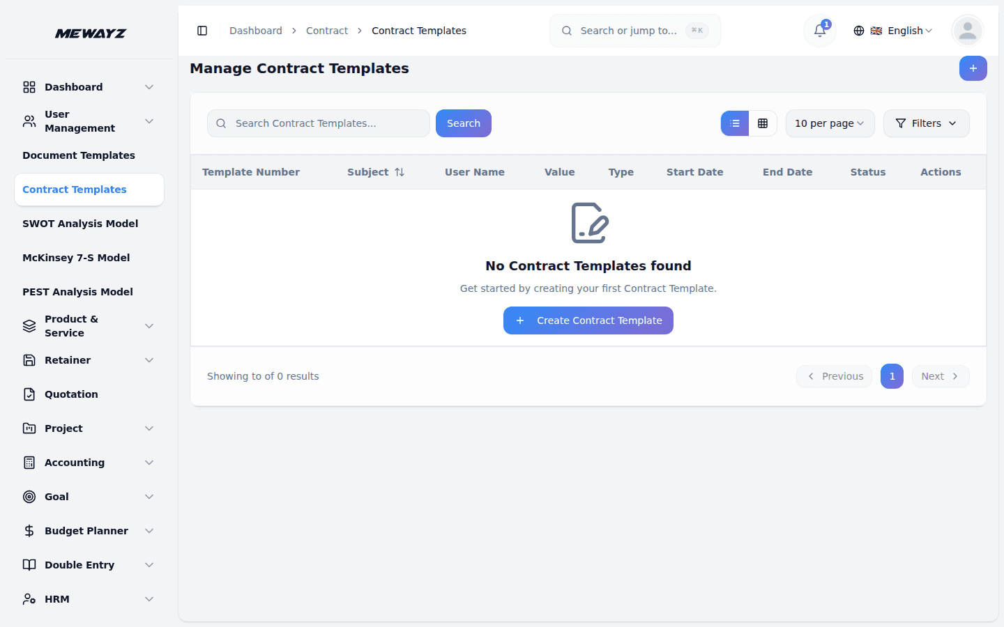 Mewayz Digital Contracts — Contract templates