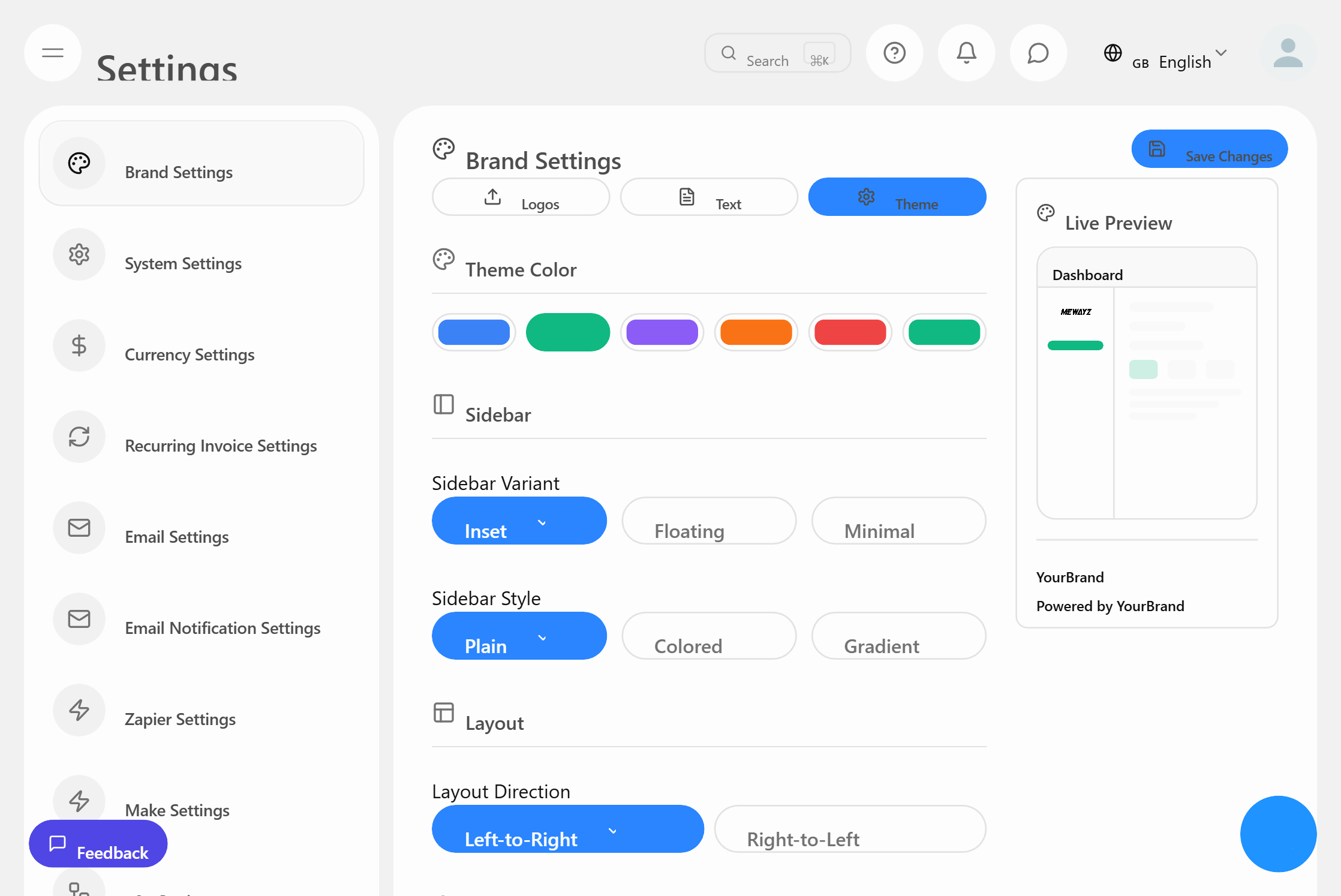 Markenthema - Mewayz White Label
