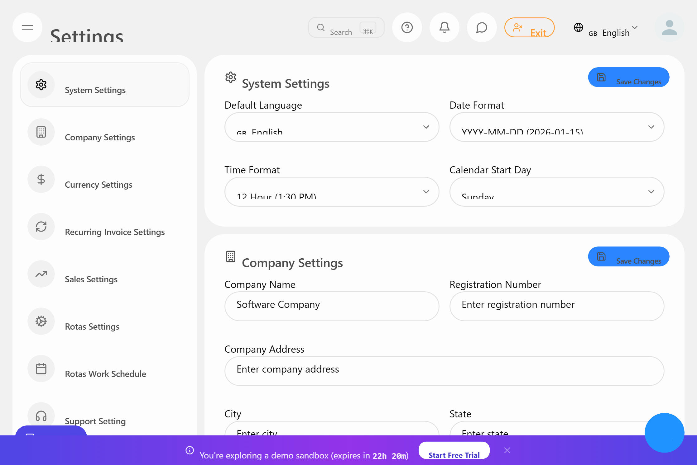 Tetapan Sistem - Mewayz