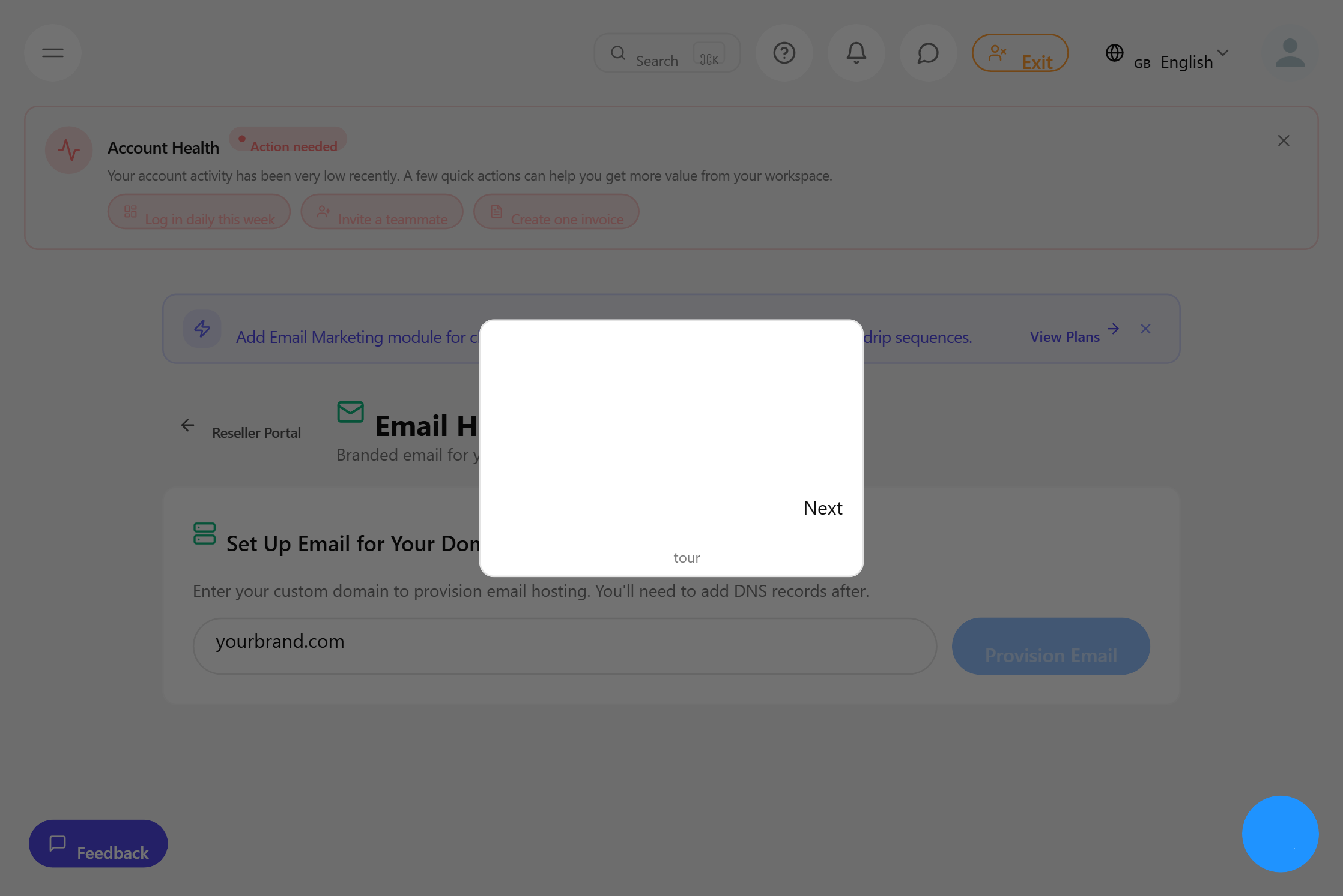 White-Label-E-Mail-Hosting-Verwaltung